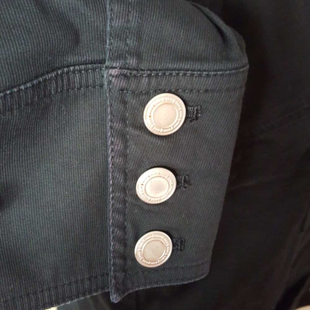 Charter Club Black jean collar less jacket size 2x - Picture 2 of 5